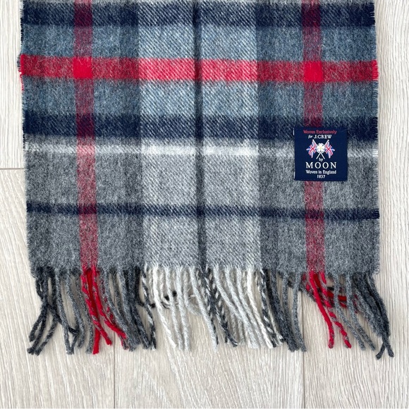 J.Crew Plaid Tartan Wool Scarf - Picture 5 of 6
